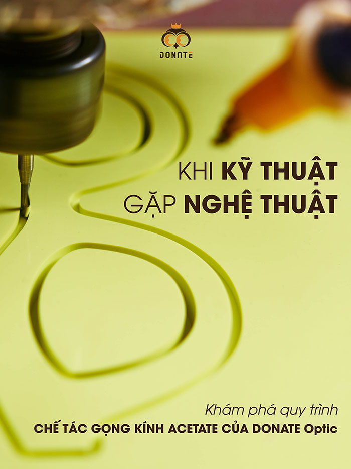 Khám phá quy trình chế tác gọng kính acetate của Donate Optic